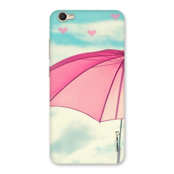Cute Pink Umbrella Back Case for Vivo V5