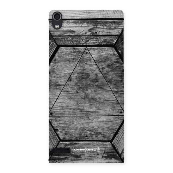 Wooden Hexagon Back Case for Ascend P6
