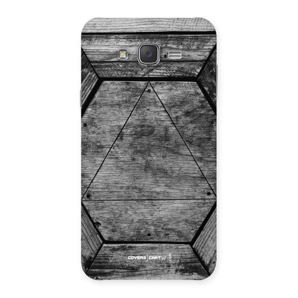 Wooden Hexagon Back Case for Galaxy J7