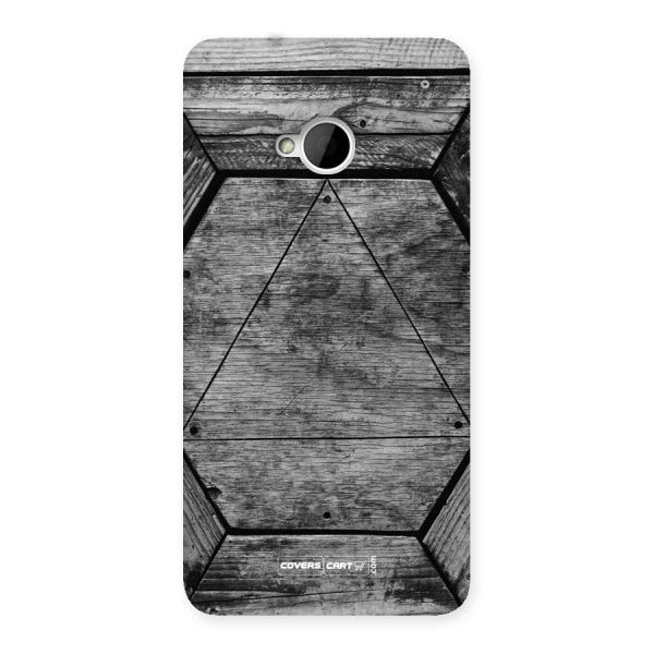 Wooden Hexagon Back Case for HTC One M7