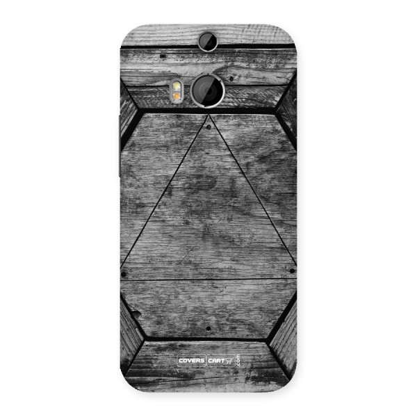 Wooden Hexagon Back Case for HTC One M8