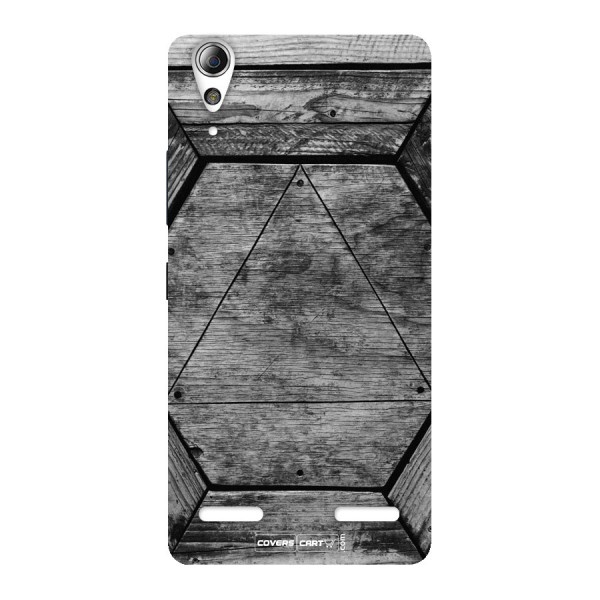 Wooden Hexagon Back Case for Lenovo A6000