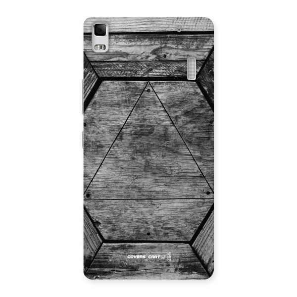 Wooden Hexagon Back Case for Lenovo A7000