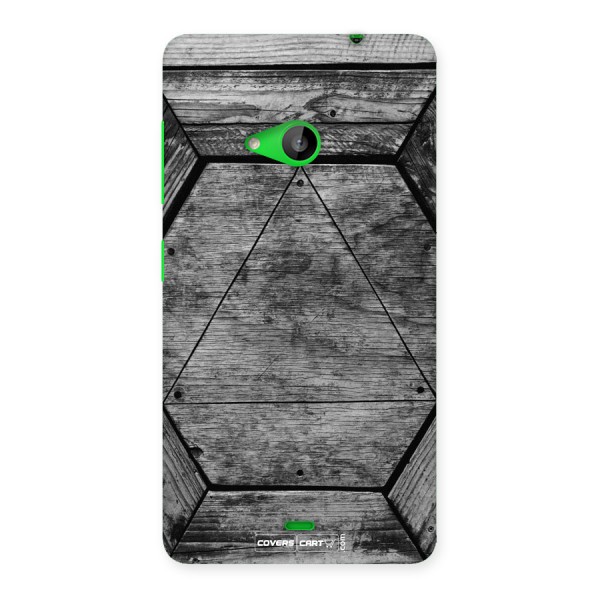 Wooden Hexagon Back Case for Lumia 535