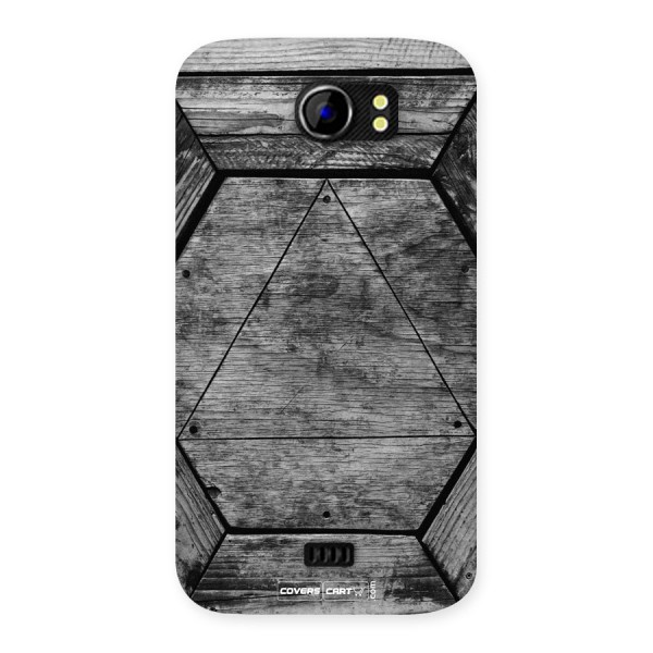 Wooden Hexagon Back Case for Micromax A110 Canvas 2