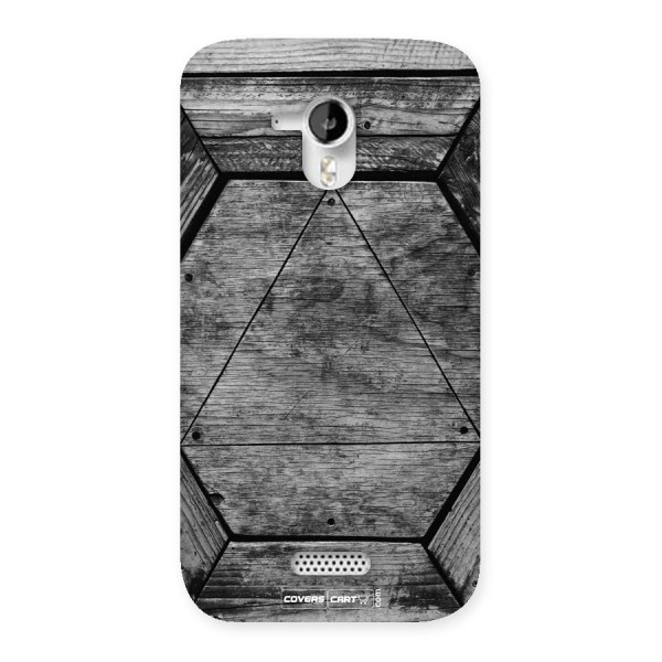 Wooden Hexagon Back Case for Micromax A116 Canvas HD