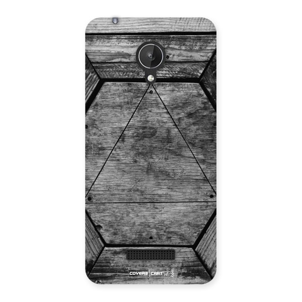 Wooden Hexagon Back Case for Micromax Canvas Spark Q380