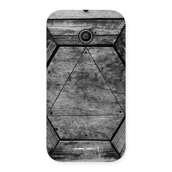 Wooden Hexagon Back Case for Moto E