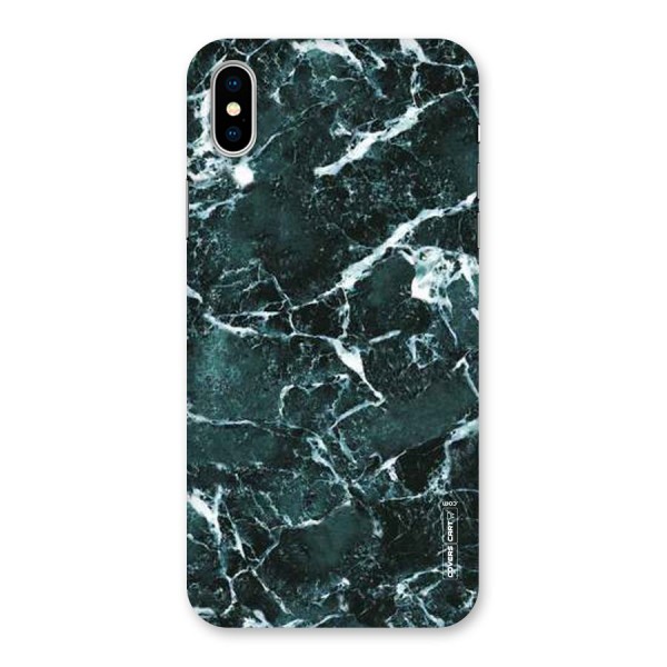 Dark Green Marble Back Case for iPhone X