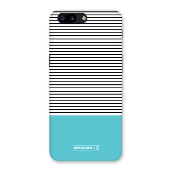 Deep Sky Blue Stripes Back Case for OnePlus 5