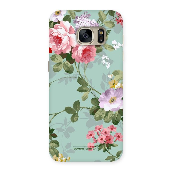 Desinger Floral Back Case for Galaxy S7