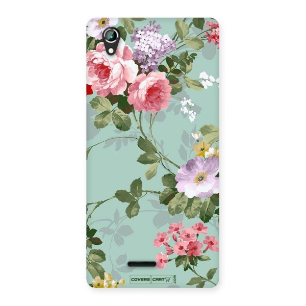 Desinger Floral Back Case for Lava Iris 800