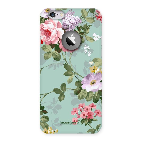 Desinger Floral Back Case for iPhone 6 Logo Cut