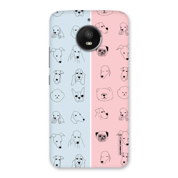 Dog Cat And Cow Back Case for Moto E4 Plus
