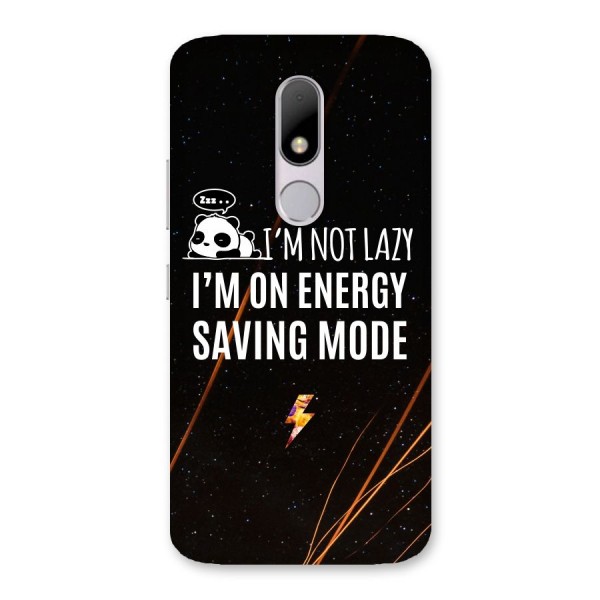 Energy Saving Mode Back Case for Moto M
