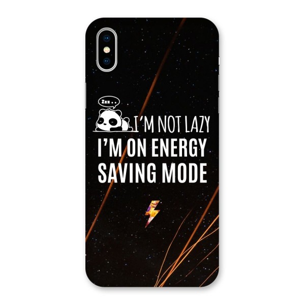 Energy Saving Mode Back Case for iPhone X