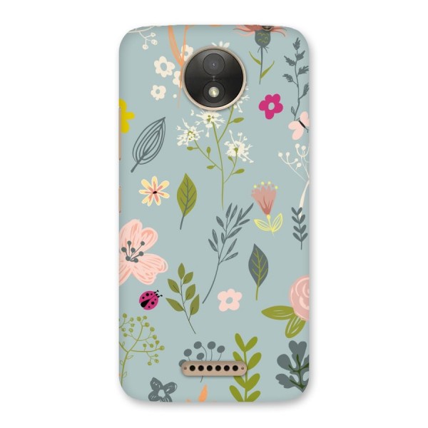 Flawless Flowers Back Case for Moto C Plus