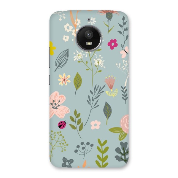 Flawless Flowers Back Case for Moto E4 Plus