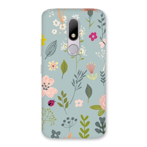 Flawless Flowers Back Case for Moto M