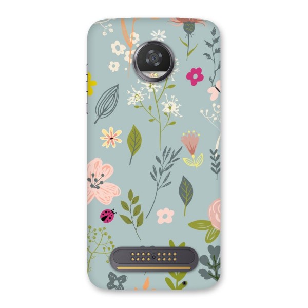 Flawless Flowers Back Case for Moto Z2 Play