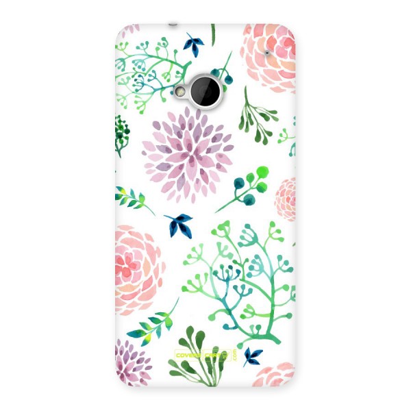 Fresh Floral Back Case for HTC One M7