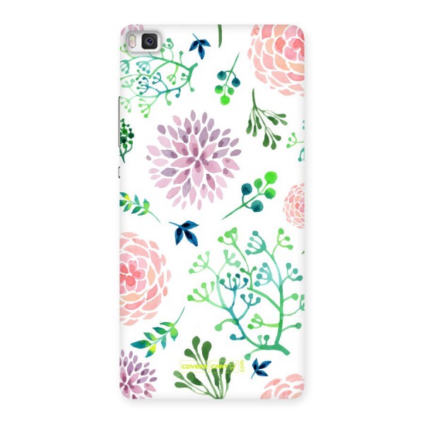 Fresh Floral Back Case for Huawei P8