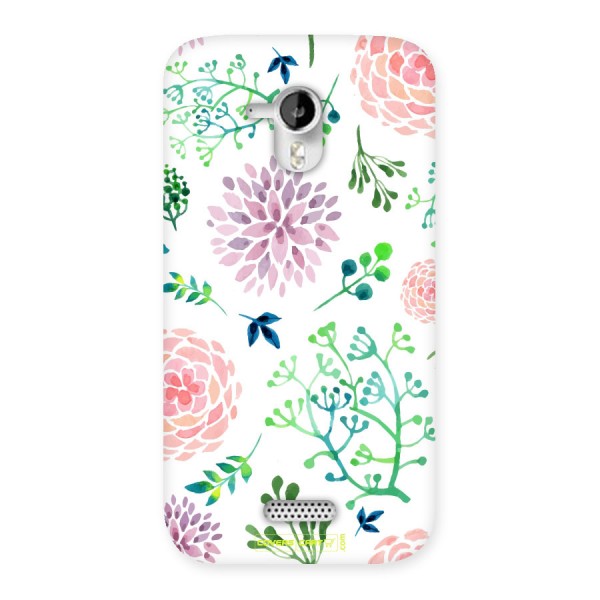Fresh Floral Back Case for Micromax A116 Canvas HD