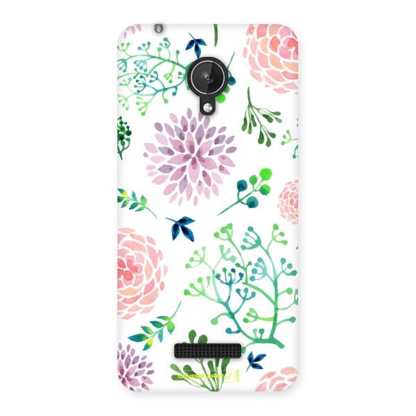 Fresh Floral Back Case for Micromax Canvas Spark Q380