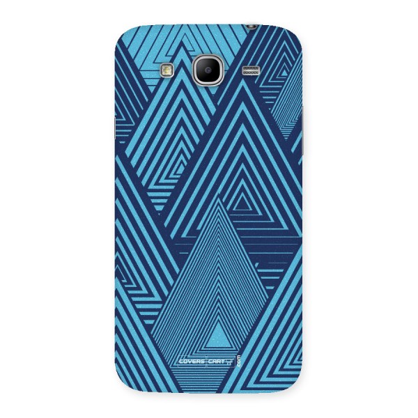 Geometric Blue Print Back Case for Galaxy Mega 5.8