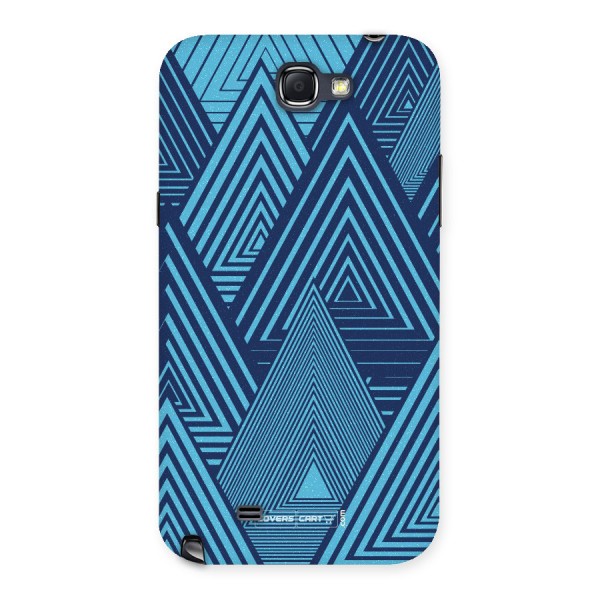 Geometric Blue Print Back Case for Galaxy Note 2