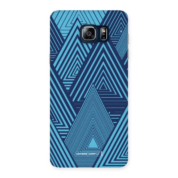 Geometric Blue Print Back Case for Galaxy Note 5