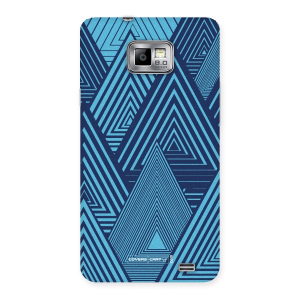 Geometric Blue Print Back Case for Galaxy S2