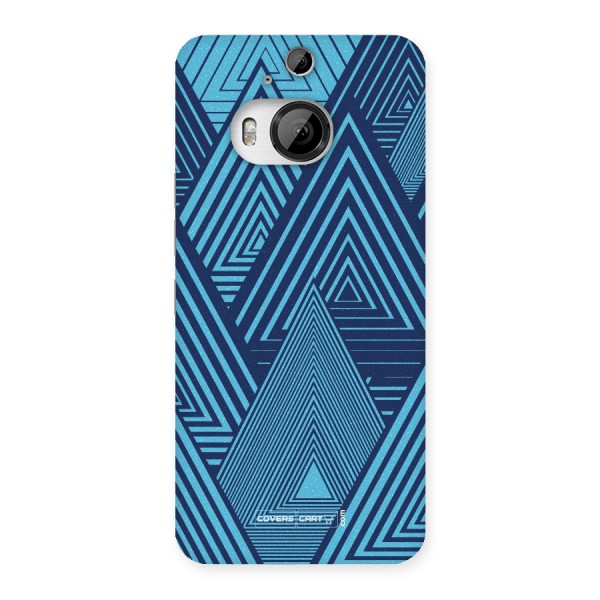 Geometric Blue Print Back Case for HTC One M9 Plus