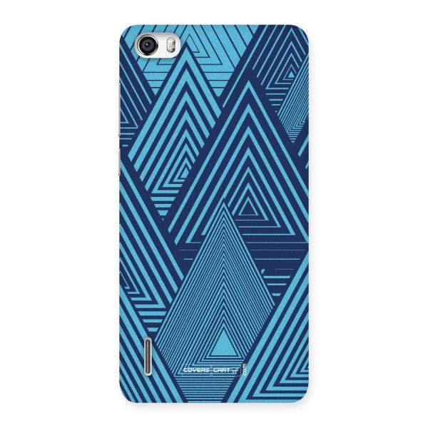 Geometric Blue Print Back Case for Honor 6