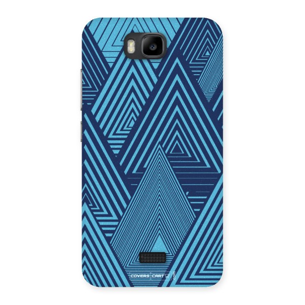 Geometric Blue Print Back Case for Honor Bee