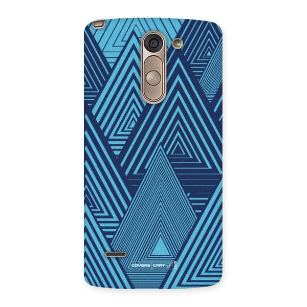 Geometric Blue Print Back Case for LG G3 Stylus