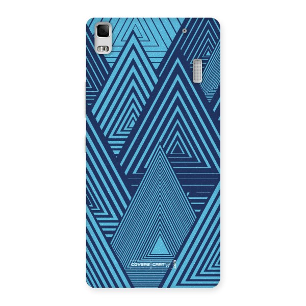 Geometric Blue Print Back Case for Lenovo A7000