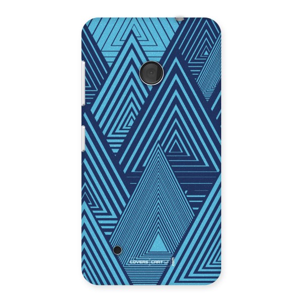 Geometric Blue Print Back Case for Lumia 530