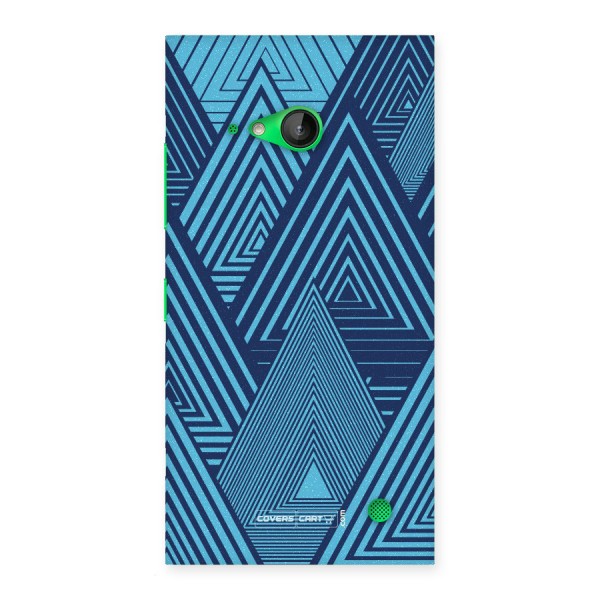 Geometric Blue Print Back Case for Lumia 730
