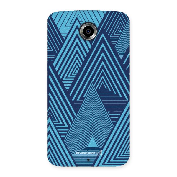 Geometric Blue Print Back Case for Nexus 6