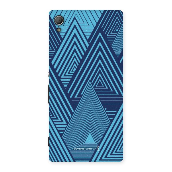 Geometric Blue Print Back Case for Xperia Z4