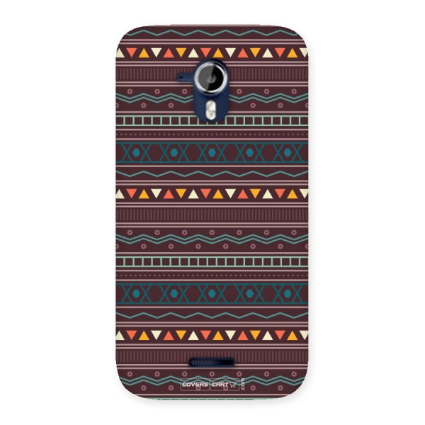 Classic Aztec Pattern Back Case for Micromax A117 Canvas Magnus