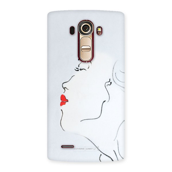 Girl in Red Lipstick Back Case Back Case for LG G4