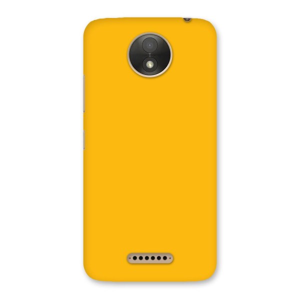 Gold Yellow Back Case for Moto C Plus