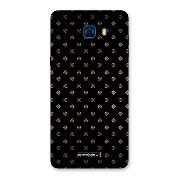 Golden Flowers Back Case for Galaxy C7 Pro
