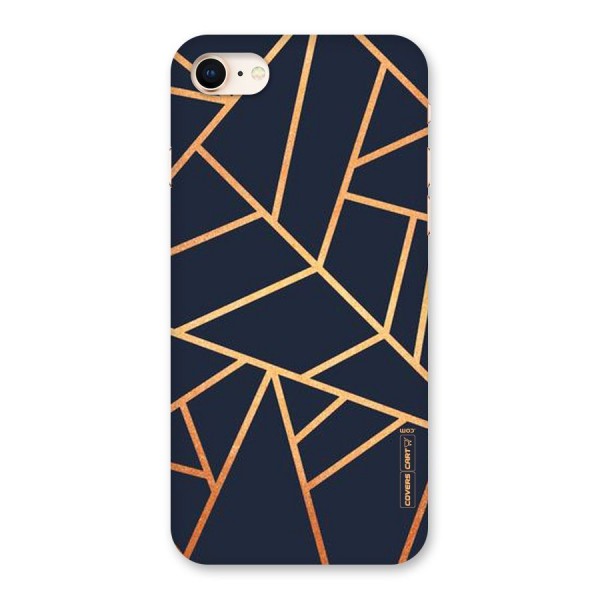 Golden Pattern Back Case for iPhone 8