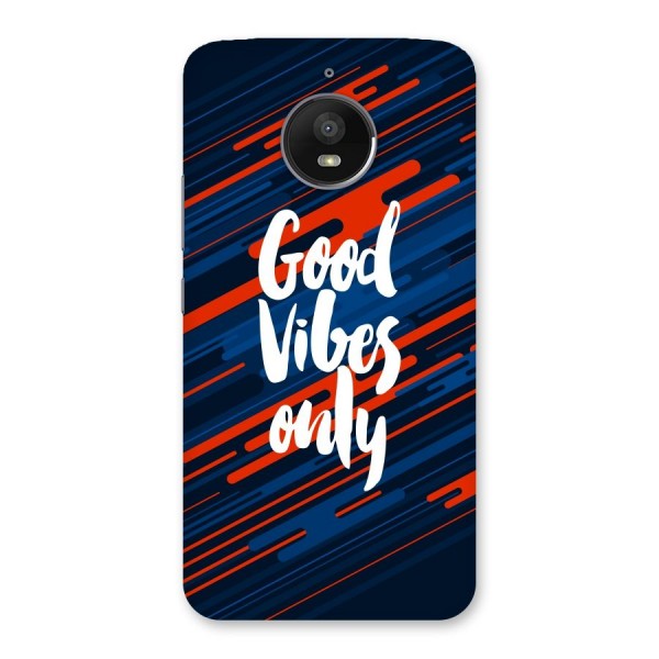 Good Vibes Only Back Case for Moto E4 Plus