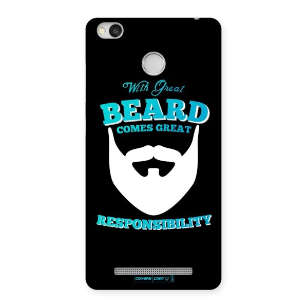 Great Beard Back Case for Redmi 3S Prime