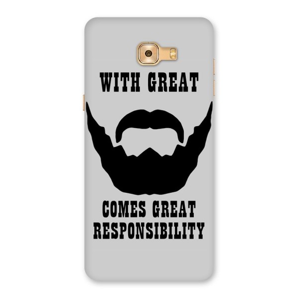 Great Beard Great Responsibility Back Case for Galaxy C9 Pro