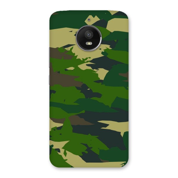 Green Camouflage Army Back Case for Moto E4 Plus